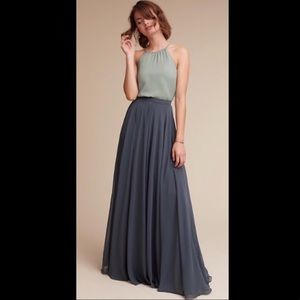 BHLDN Anthropologie Hampton Skirt in Navy/Marin